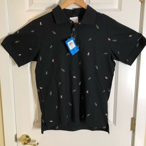 NEW! COLUMBIA PFG GLOBAL TOSSED POLO MENS small